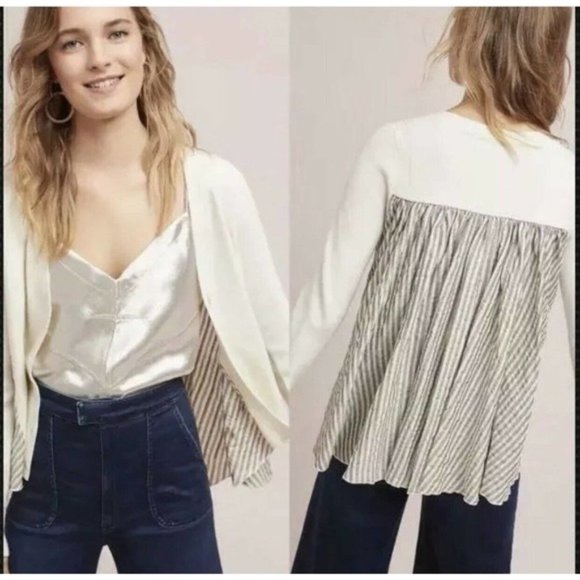 Anthropologie Sweaters - ANTHROPOLOGIE MOTH MIXED MEDIA CARDIGAN - XS